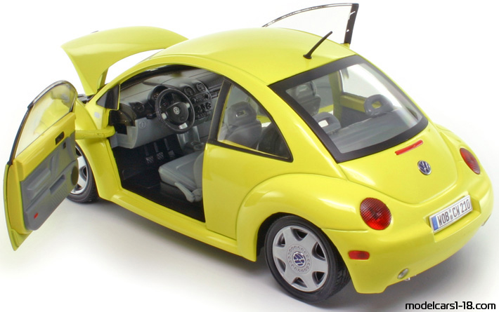 1999 - Volkswagen New Beetle Solido 1/18 (Gelb) Zu öffnende Teile