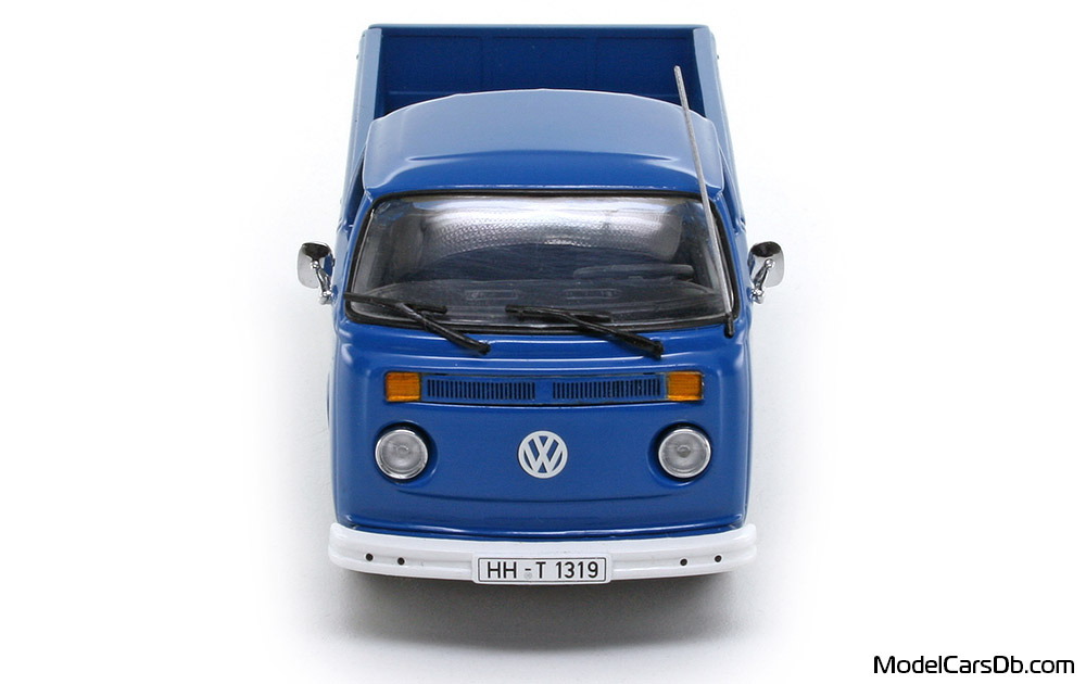 1972 - Volkswagen T2 Pritschenwagen Minichamps 1/43 (Blau) Front