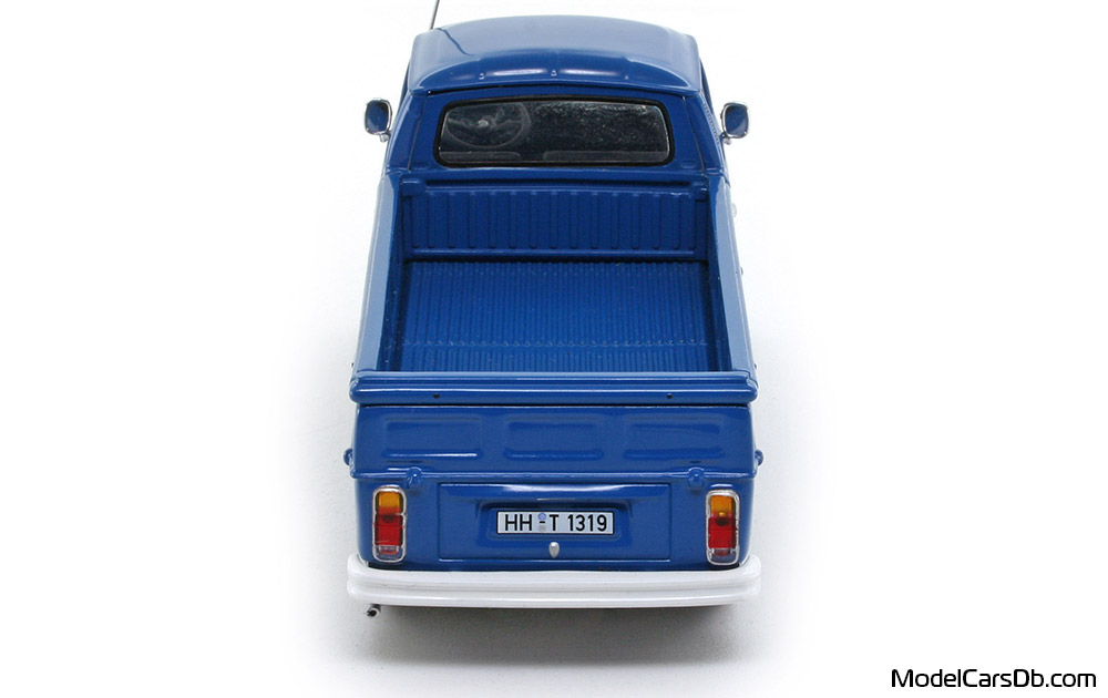 1972 - Volkswagen T2 Pritschenwagen Minichamps 1/43 (Blau) Heck