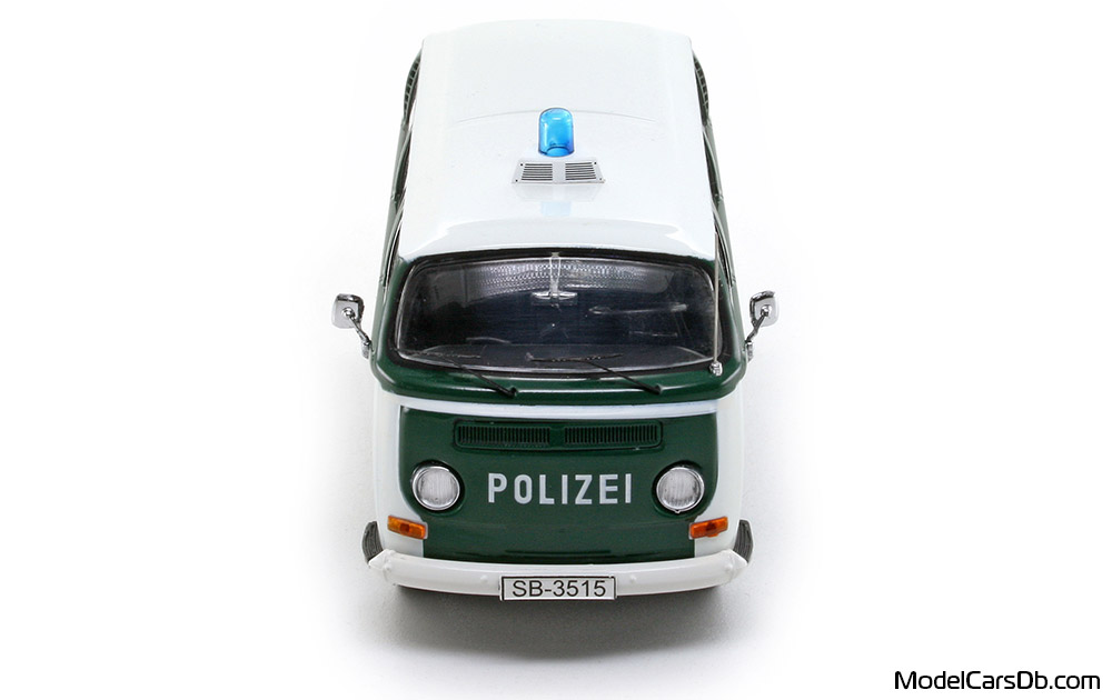 1967 - Volkswagen T2a Bus Schuco 1/43 (Weiß / Grün) Front