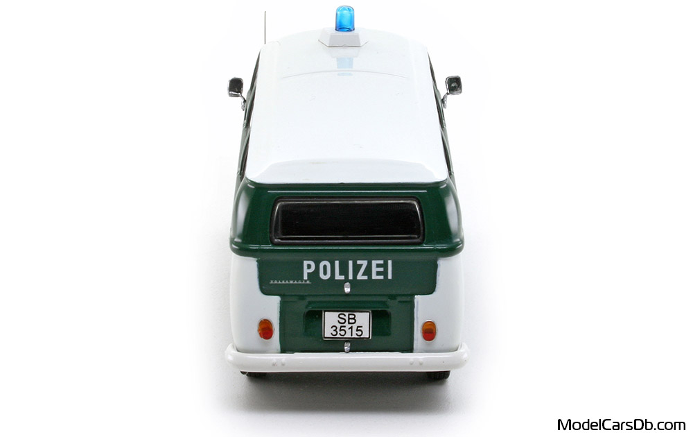 1967 - Volkswagen T2a Bus Schuco 1/43 (Weiß / Grün) Heck