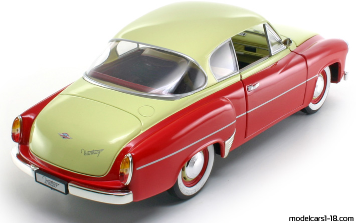 1956 - Wartburg 311 Revell 1/18 (Rot / Gelb) Hinten rechte seite
