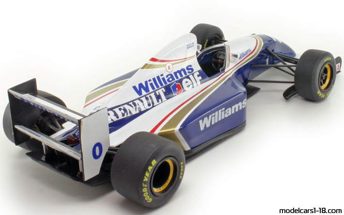 1994 - Williams Renault FW15D Minichamps 1/18 (Blau / Weiß) Hinten rechte seite