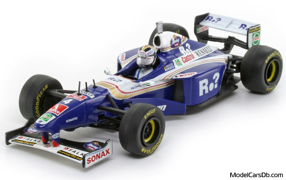 1997 - Williams Renault FW19 Onyx 1/43 (Blue / Weiß) Vorne linke Seite