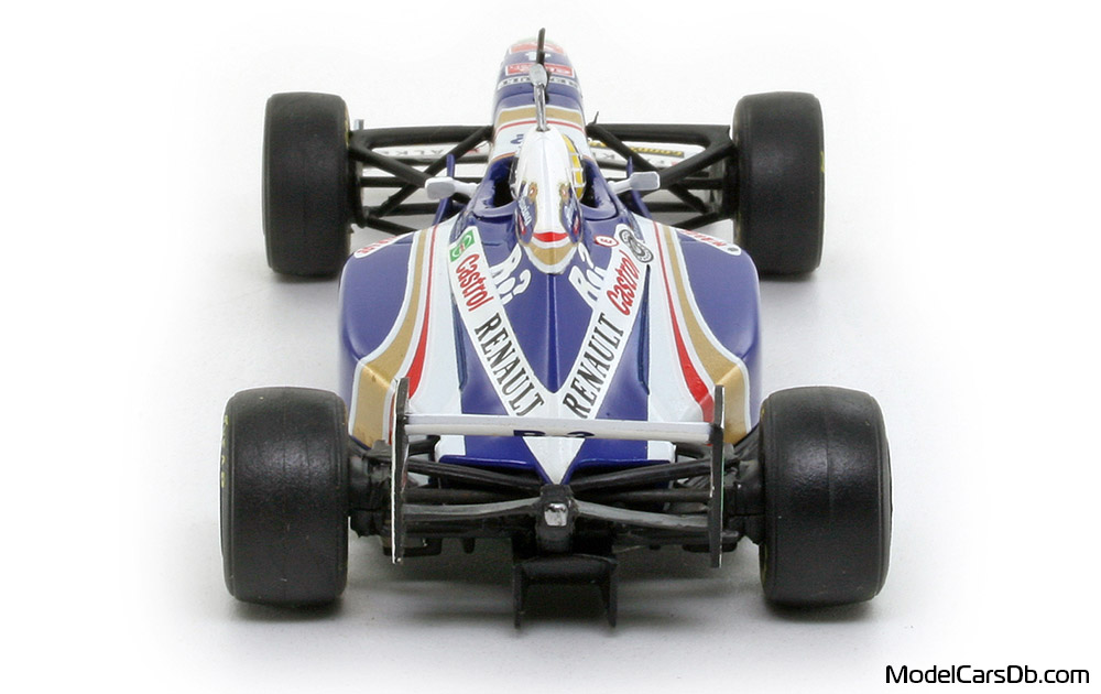 1997 - Williams Renault FW19 Onyx 1/43 (Blue / Weiß) Heck