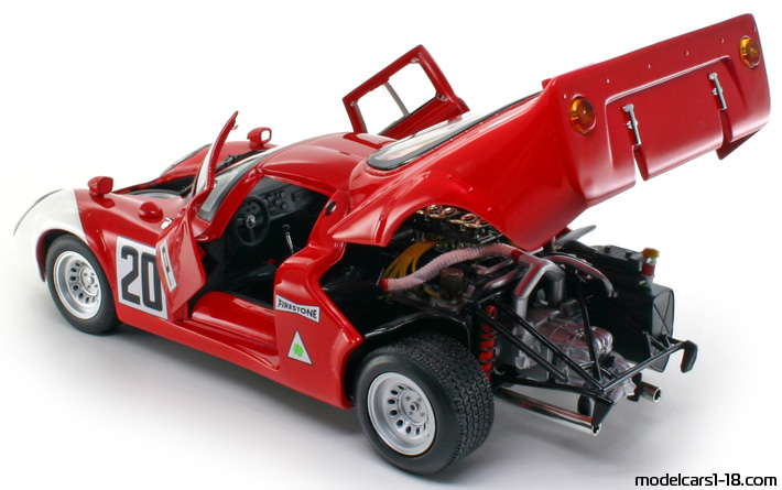 1968 - Alfa Romeo 33.2 Daytona Ricko 1/18 (Red / White) Opening parts