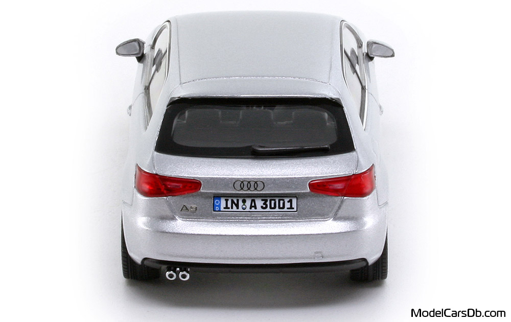 2012 - Audi A3 (8V) Schuco 1/43 (Silber) Heck