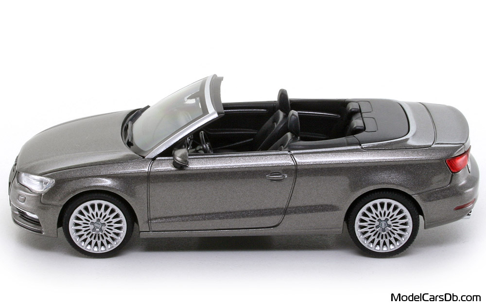 2013 - Audi A3 Cabriolet (8V) Herpa 1/43 (Grey) Side