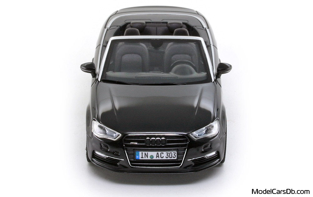 2013 - Audi A3 Cabriolet (8V) Herpa 1/43 (Black) Front end