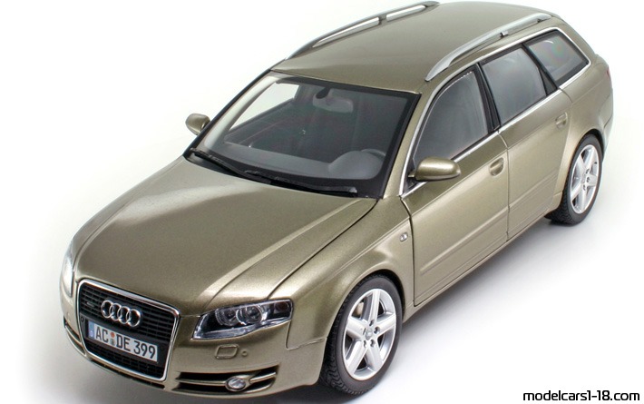 2005 - Audi A4 3.2 Avant Quattro (B7) Minichamps 1/18 (Gold) Front left side