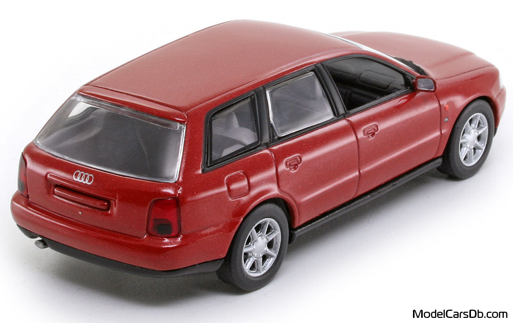 1996 - Audi A4 Avant (B5) Minichamps 1/43 (Red) Rear right side