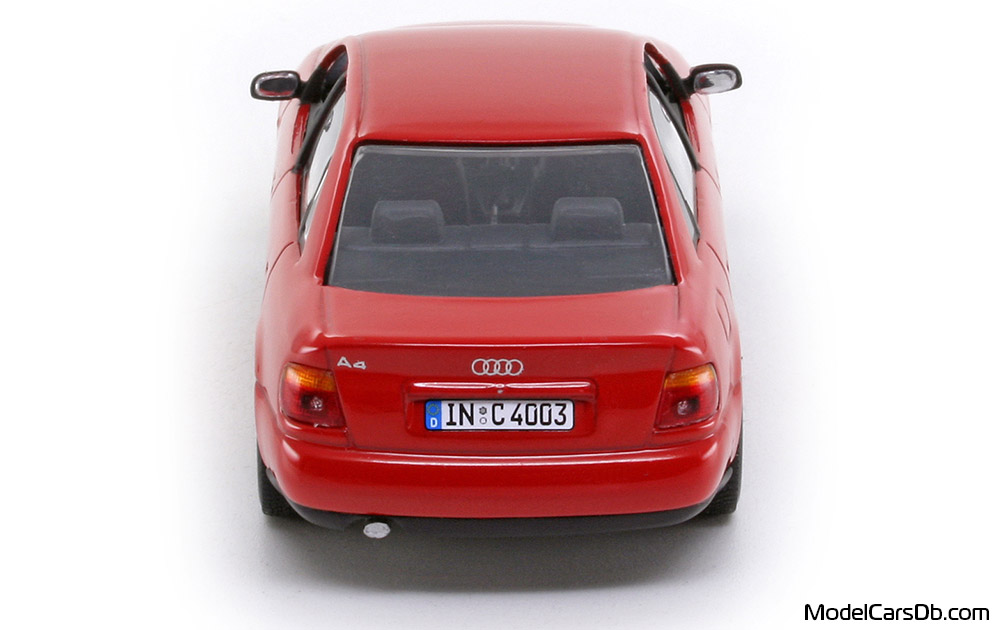 1995 - Audi A4 (B5) Minichamps 1/43 (Kрасный) Сзади