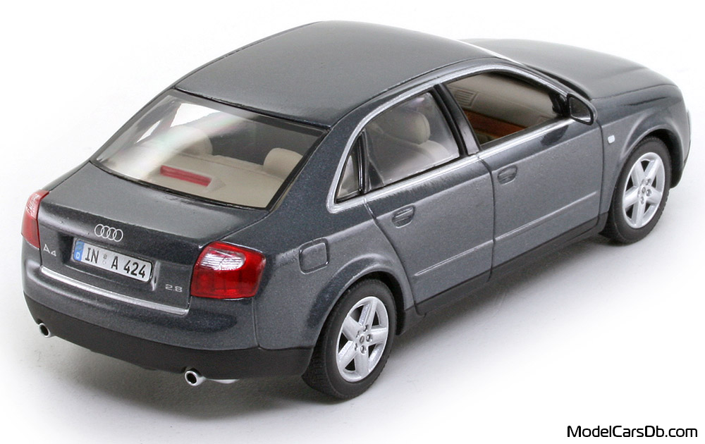 2000 - Audi A4 (B6) Minichamps 1/43 (Grey) Rear right side