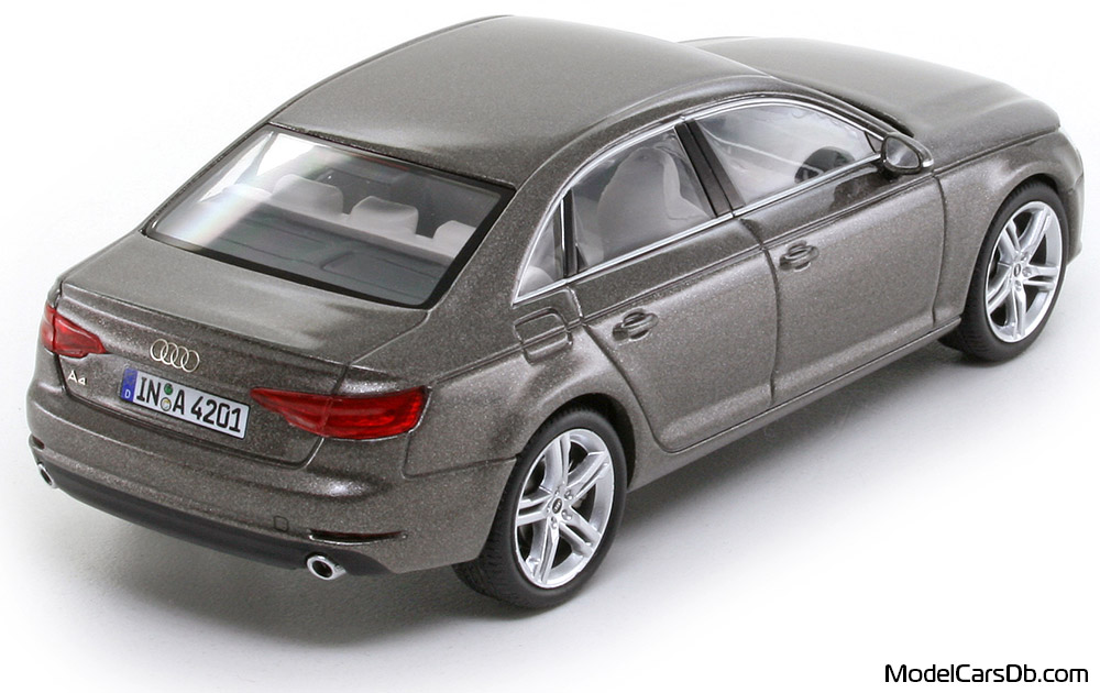 2016 - Audi A4 (B9) Spark 1/43 (Grey) Rear right side