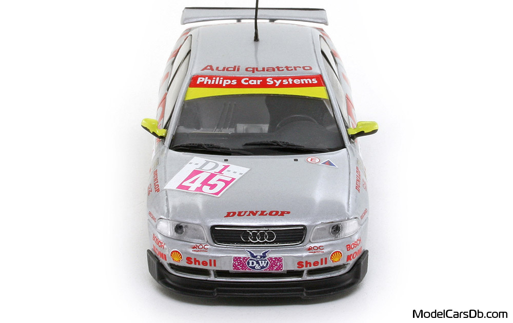 1996 - Audi A4 STW (B5) Minichamps 1/43 (Silver / Red) Front end