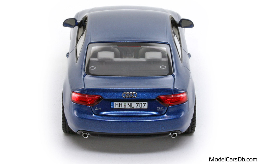 2007 - Audi A5 (8T) Schuco 1/43 (Синий) Сзади