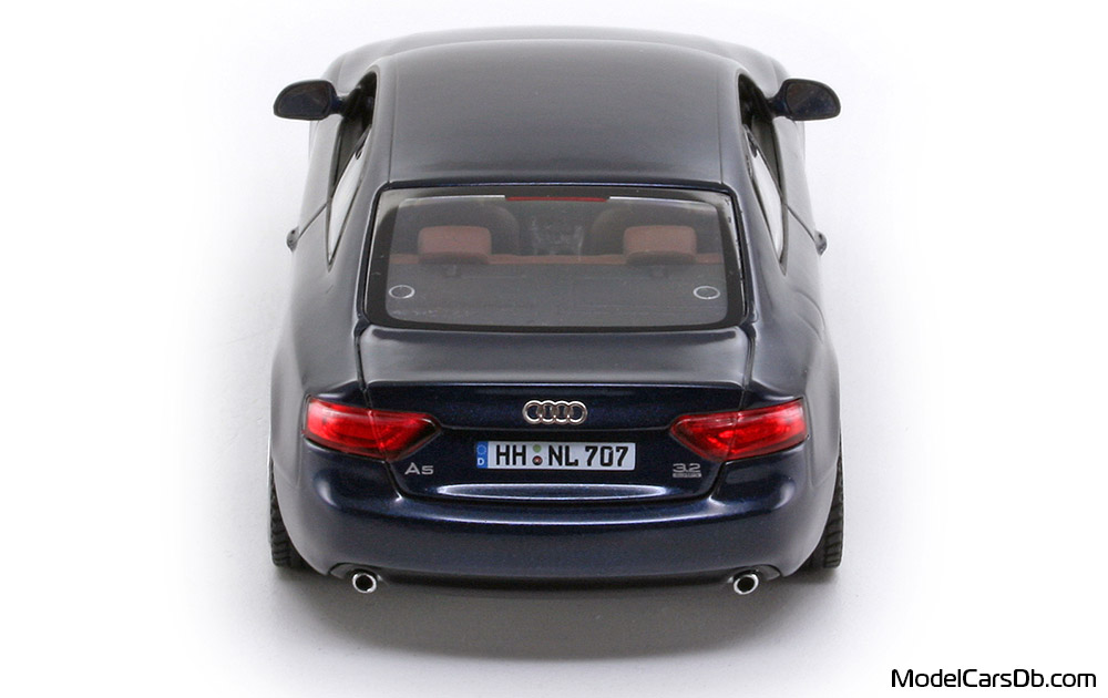 2007 - Audi A5 (8T) Schuco 1/43 (Blau) Heck