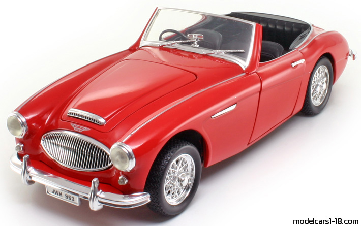 1961 - Austin Healey 3000 Mk II ERTL 1/18 (Red) Vorne linke Seite