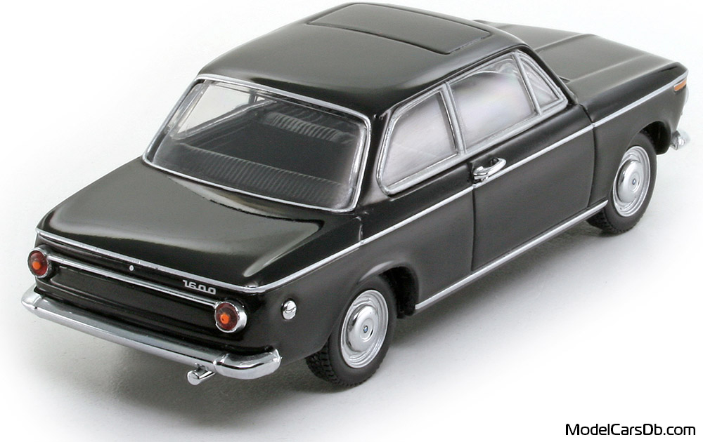 1966 - BMW 1600 Minichamps 1/43 (Black) Rear right side