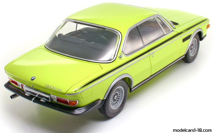 1972 - BMW 3.0 CSL (E9) Minichamps 1/18 (Green) Rear right side
