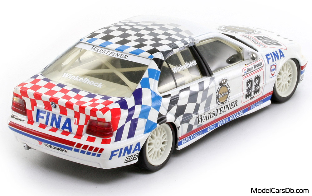 1993 - BMW 318i (E36) Minichamps 1/43 (White) Rear right side