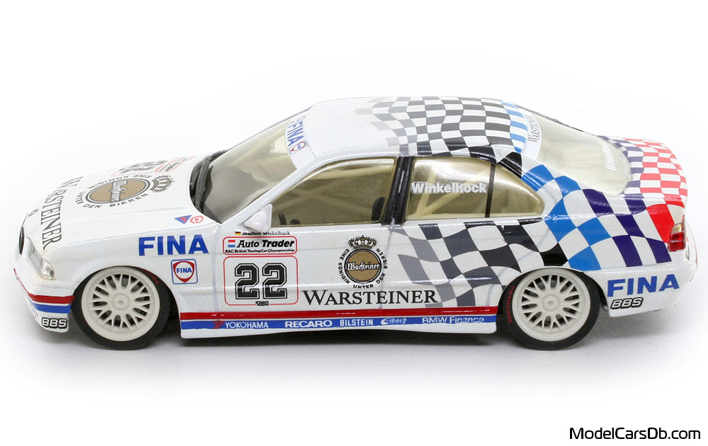 1993 - BMW 318i (E36) Minichamps 1/43 (White) Side