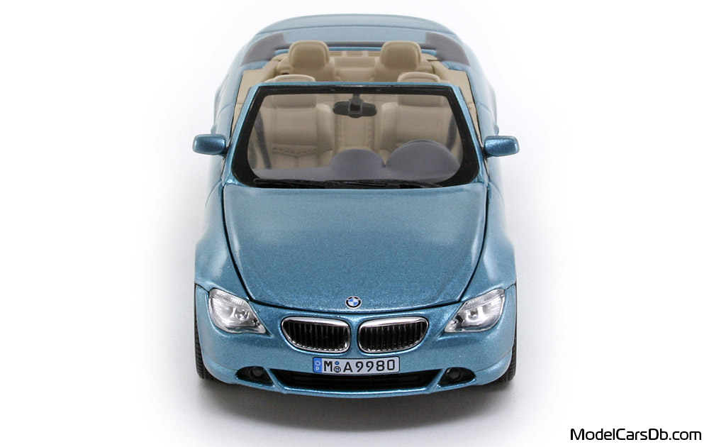 2006 - BMW 645 Ci (E64) Minichamps 1/43 (Blau) Front