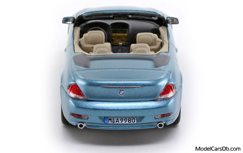 2006 - BMW 645 Ci (E64) Minichamps 1/43 (Blau) Heck
