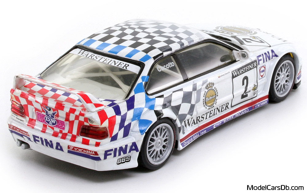1993 - BMW M3 GTR (E36) Minichamps 1/43 (White) Rear right side