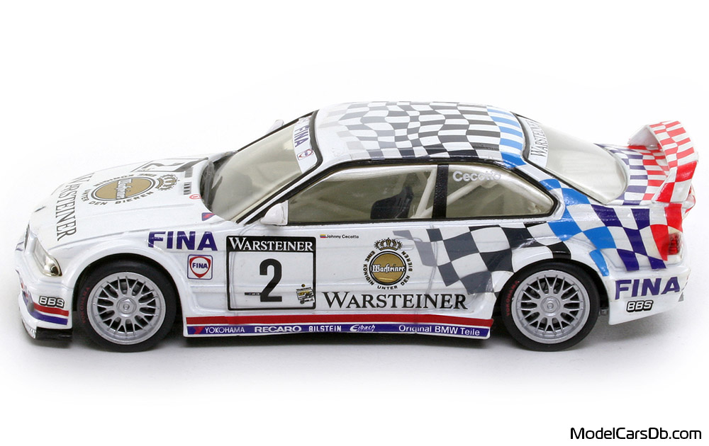 1993 - BMW M3 GTR (E36) Minichamps 1/43 (White) Side