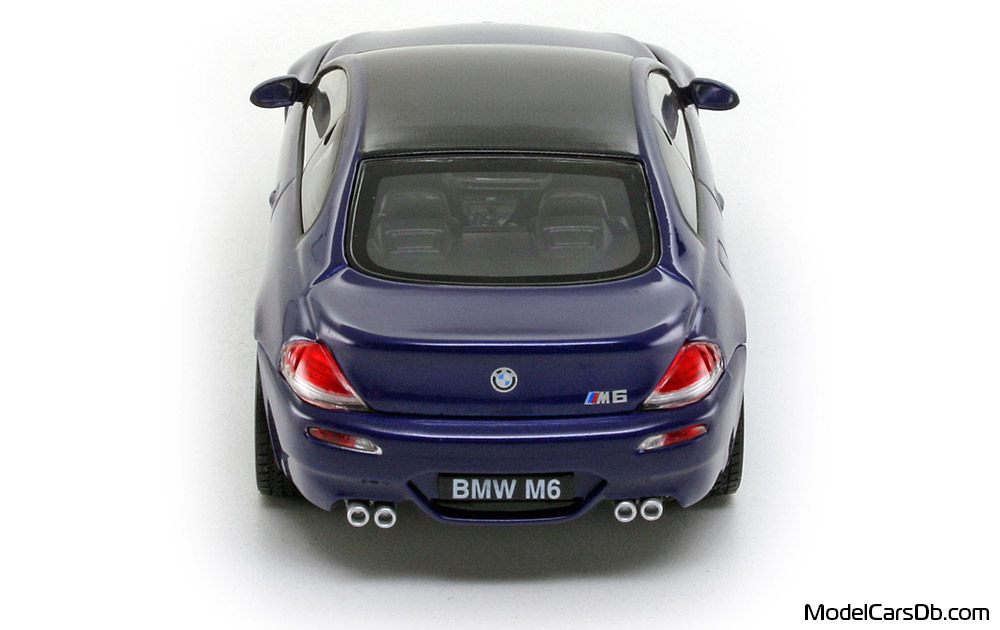 2005 - BMW M6 (E63) Kyosho 1/43 (Blue) Rear end