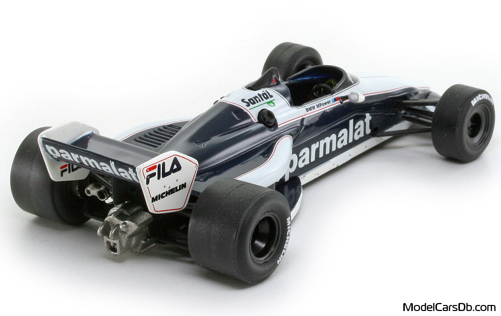 1983 - Brabham BMW BT52 Vitesse 1/43 (Бял / Син) Задна дясна страна