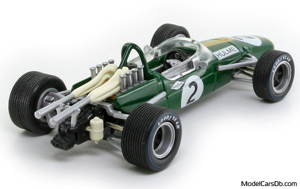 1967 - Brabham BT24 RBA Collectibles 1/43 (Green / Yellow) Rear right side