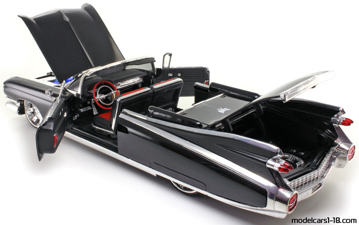 1959 - Cadillac Eldorado Biarritz (62) Maisto 1/18 (Schwarz) Zu öffnende Teile