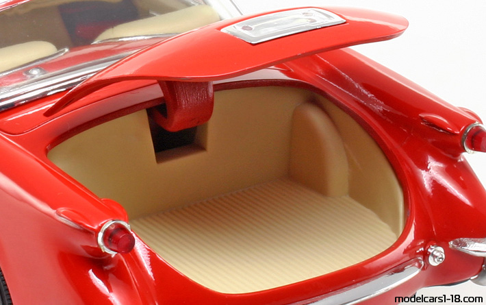 1954 - Chevrolet Corvette C1 Mira 1/18 (Red) Kofferraum / Klappbare Scheinwerfer