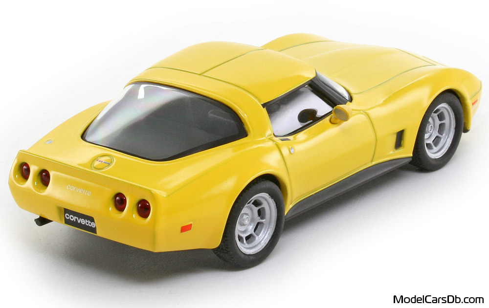 1980 - Chevrolet Corvette C3 Altaya 1/43 (Yellow) Rear right side