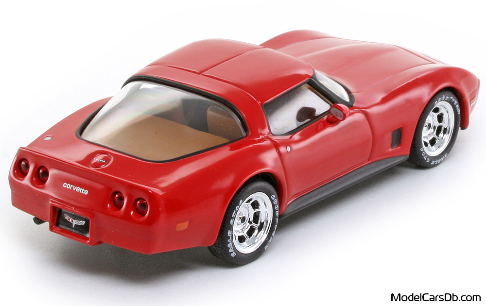 1980 - Chevrolet Corvette C3 IXO 1/43 (Red) Rear right side