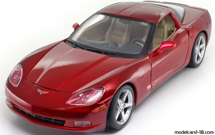 2005 - Chevrolet Corvette C6 Maisto 1/18 - Vorne linke Seite