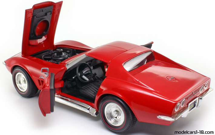 1969 - Chevrolet Corvette ZL1 C3 Hot Wheels 1/18 (Rot) Zu öffnende Teile