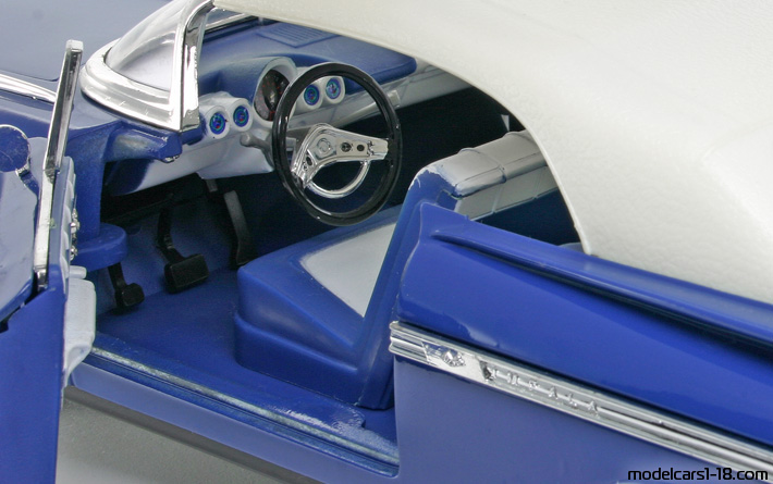 1959 - Chevrolet Impala Road Tough 1/18 (Blau) Innenraum Armaturenbrett