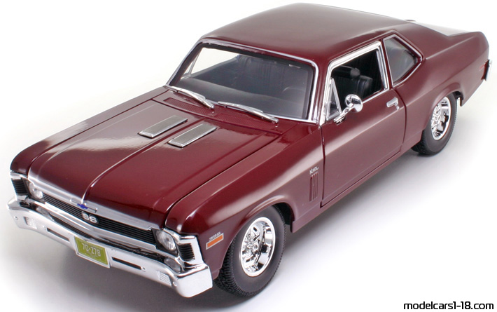 1970 - Chevrolet Nova SS Maisto 1/18 - Предна лява страна