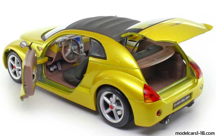 1999 - Chrysler Pronto Cruizer Concept Maisto 1/18 (Gelb) Zu öffnende Teile