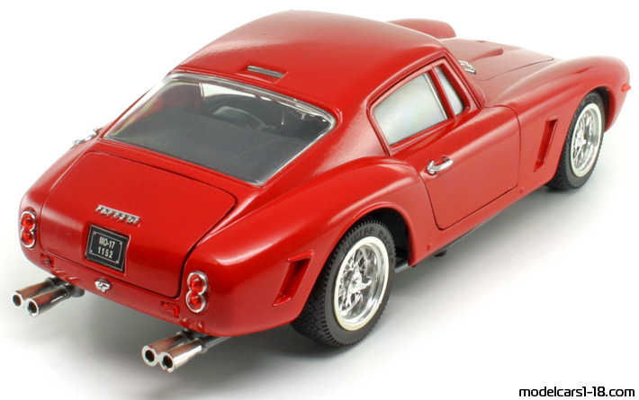 1961 - Ferrari 250 GT Berlinetta SWB Competizione Jouef Evolution 1/18 (Rot) Hinten rechte seite
