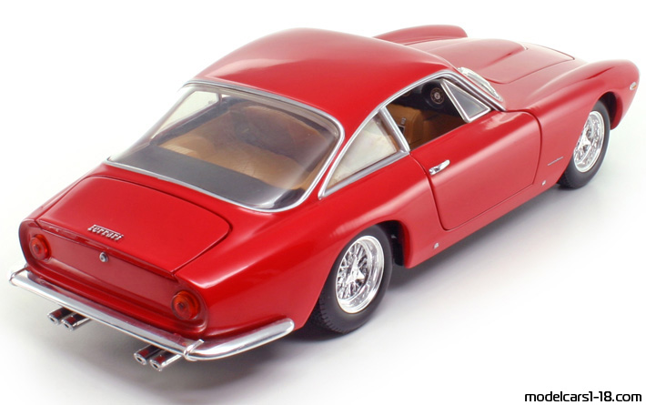 1962 - Ferrari 250 GT Lusso Hot Wheels 1/18 (Red) Rear right side