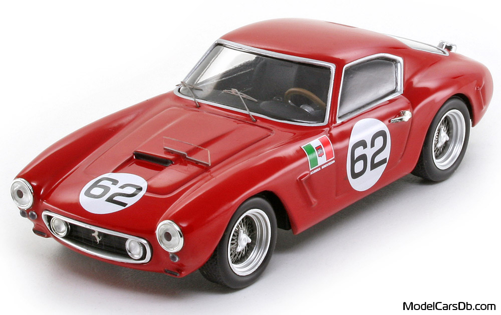 1960 - Ferrari 250 GT SWB Berlinetta Competizione Elite 1/43 (Red / White) Front left side