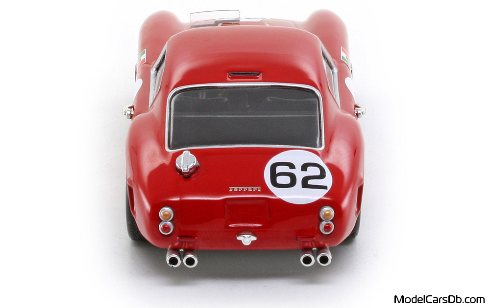 1960 - Ferrari 250 GT SWB Berlinetta Competizione Elite 1/43 (Red / White) Rear end