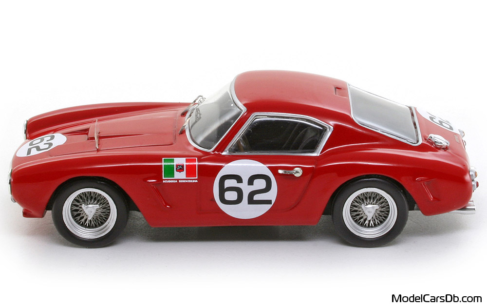 1960 - Ferrari 250 GT SWB Berlinetta Competizione Elite 1/43 (Red / White) Side