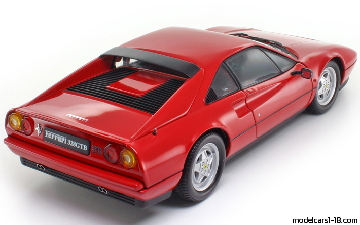 1988 - Ferrari 328 GTB Kyosho 1/18 (Rot) Hinten rechte seite