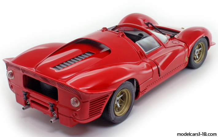 1967 - Ferrari 330 P4 Jouef Evolution 1/18 (Rot) Hinten rechte seite