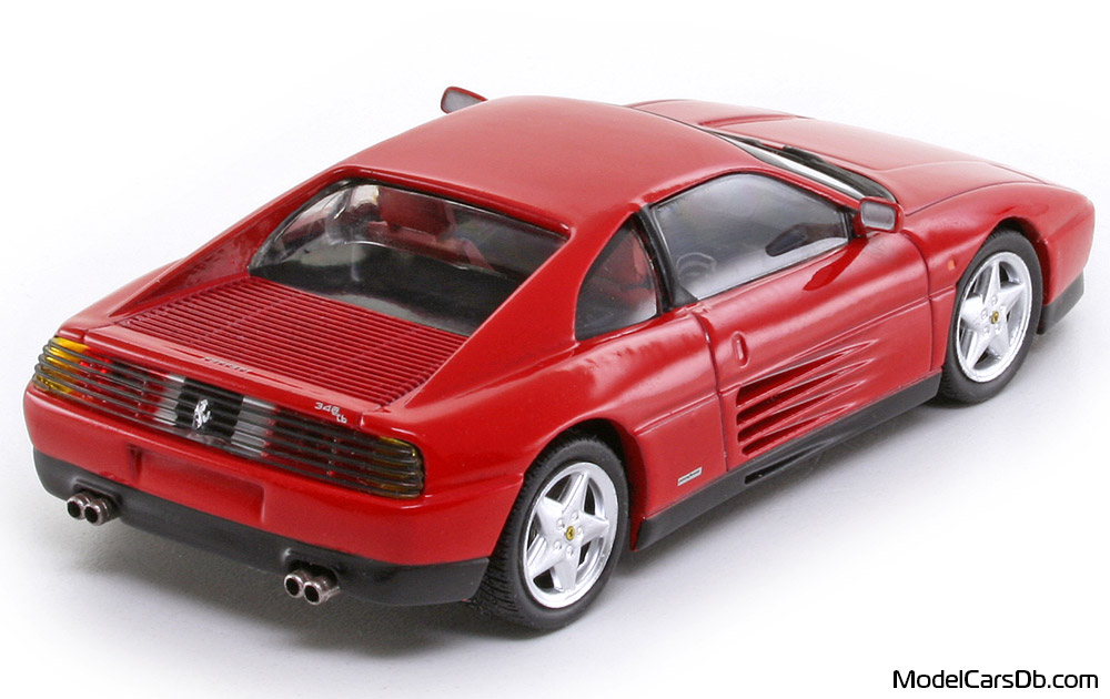 1989 - Ferrari 348 TB Altaya 1/43 (Red) Rear right side